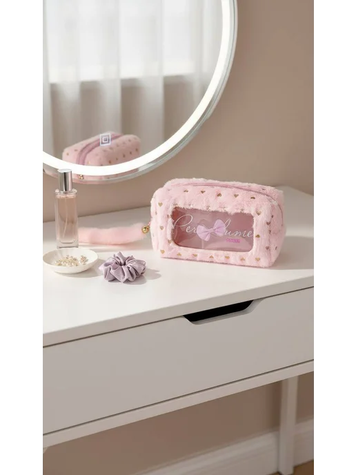 LD.LOVELY Пушистая косметичка, розовый, фото 3