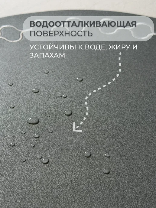 Elemental Салфетки сервировочные на стол под тарелки 4 штуки, голубой, фото 2
