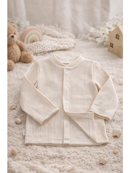 JorBaby Распашонки - кофточки для новорожденных на кнопках, 4 шт, фото 3
