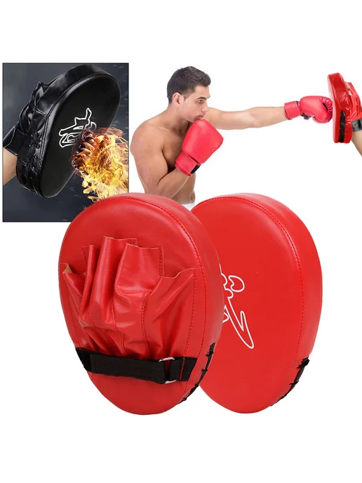 Патчи для боя PU-кожа износостойкие для бокса MMA МОЙТАЙ (Кр, вариант, фото 2