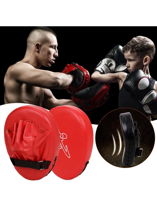 Патчи для боя PU-кожа износостойкие для бокса MMA МОЙТАЙ (Кр, вариант, фото 5
