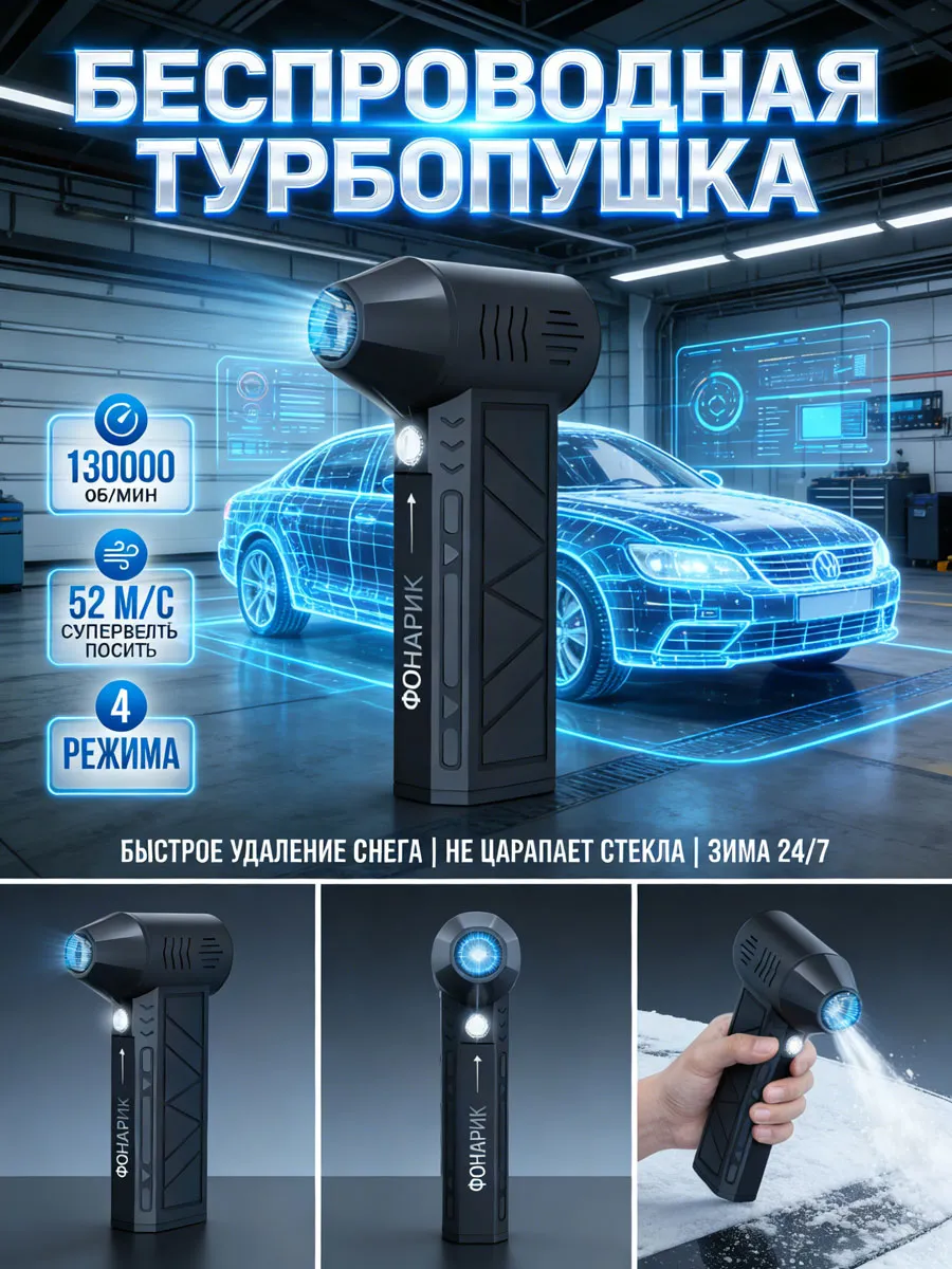 фен для машины от снега