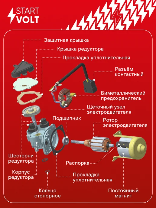 STARTVOLT Мотор стеклоочистителя Kia Seltos передний, вариант, фото 4
