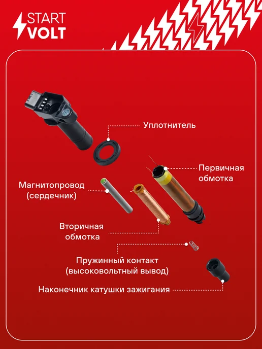 STARTVOLT Катушка зажигания VW Touareg Q7 Audi A6 A4, вариант, фото 4