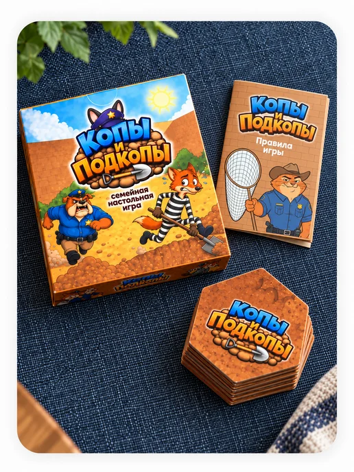 Gosobr Настольная игра Копы и Подкопы для детей и всей семьи 3+, вариант, фото 7