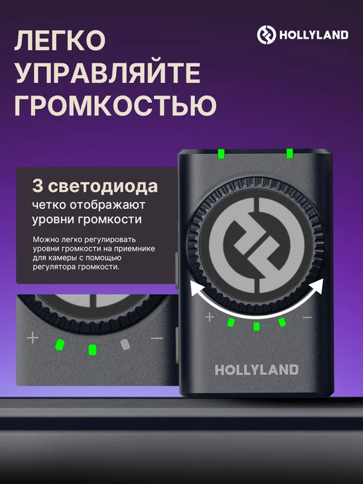 Hollyland Микрофон петличный Lark M2 Combo беспроводной для Android и…, черный, фото 8