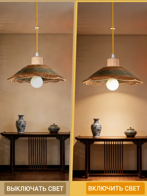 SLD-LIGHT Люстра потолочная на кухню в спальню, коричневый, фото 5