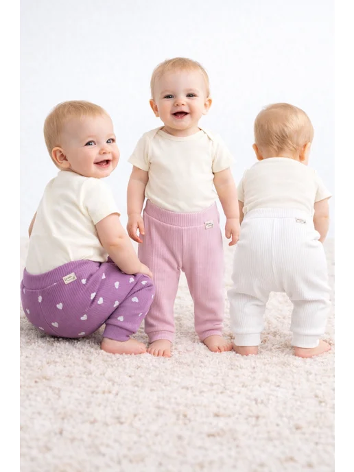 LOVE TO BUY for kids Штанишки для новорожденных, белый, фото 2