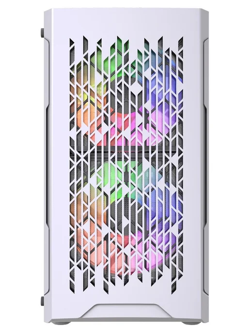 Powercase Компьютерный корпус Mistral Micro D3W ARGB V2, белый, белый, фото 4