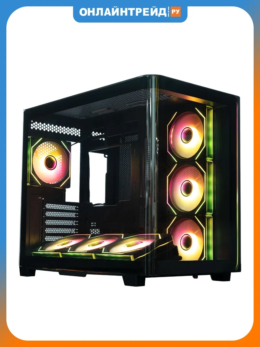 Компьютерный корпус QR600 7ARGB C10-UC, черный