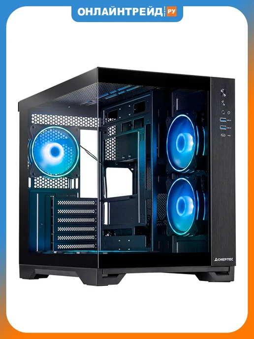 Chieftec Компьютерный корпус VISIO, черный, черный