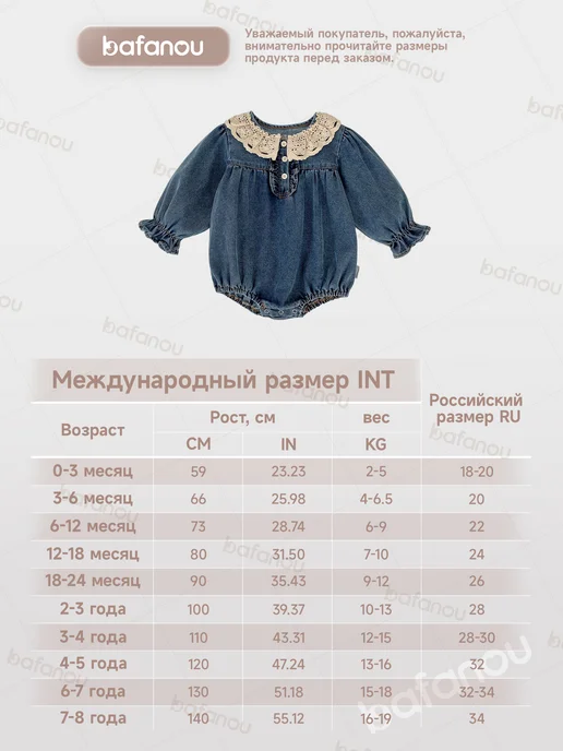 Bafanou Боди для малышей и новорожденных, голубой, фото 2