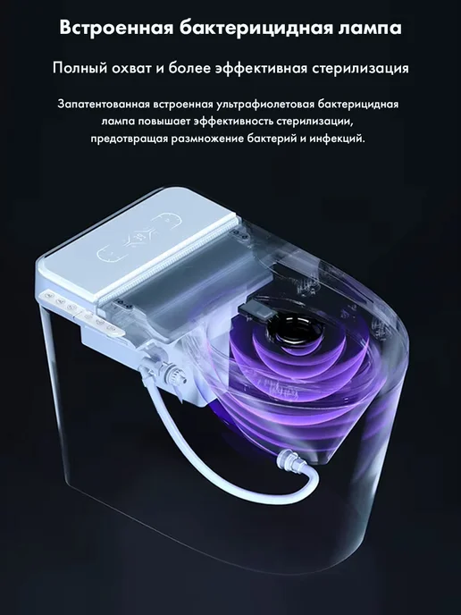 HAITEC Смарт унитаз HT-EST414E с встроенным бачком и голос.упр, белый, фото 2