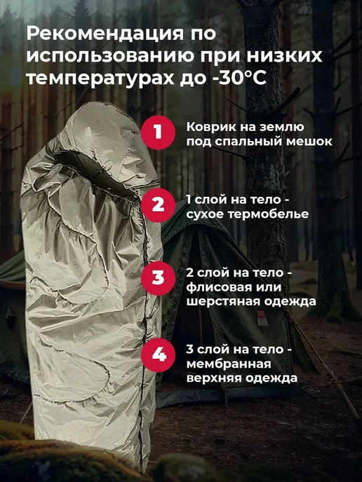 Helios Спальный мешок туристический, спальник теплый, вариант, фото 4