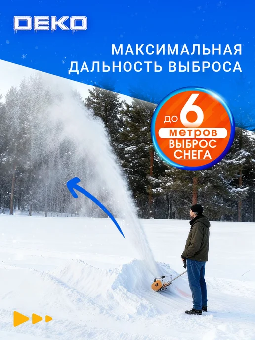 DEKO Снегоуборщик аккумуляторный лопата 20В 5.0Ач, вариант, фото 3
