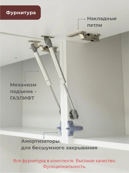 ВДК Двери и мебель Кухонный гарнитур модульный комплект со столешницей 170 см, серый, фото 8