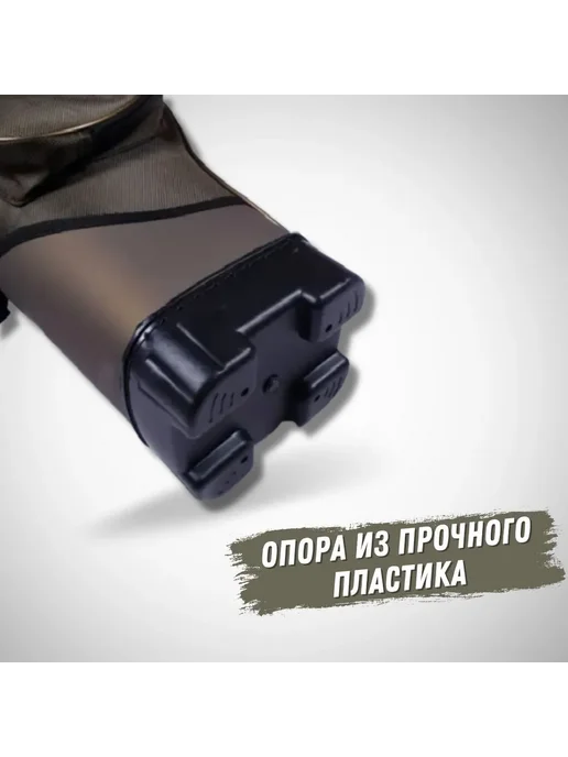 DEJIA Чехол для удочек сумка рыболовная 135см 1 отдел, коричневый, фото 4