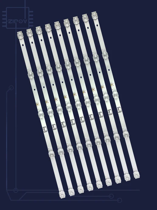 Zipov 2 Подсветка для Dexp U55G8000Q Hartens HTY-55UHD11B-S2 Ver 2, вариант, фото 5