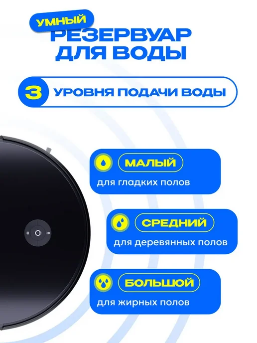 Робот пылесос с сухой и влажной уборкой, белый, фото 4