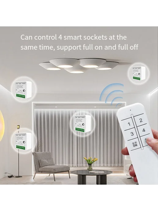 Умный выключатель Tuya 16A mini WiFi для самостоятельной сбо…, вариант