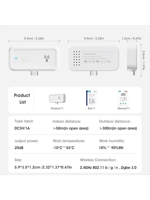 Ретранслятор сигнала ZigBee с функцией рисования Type C PA…, вариант, фото 2