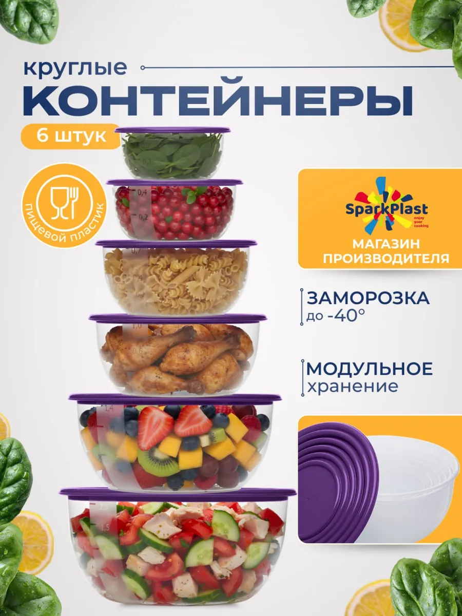 Контейнеры для еды и хранения продуктов