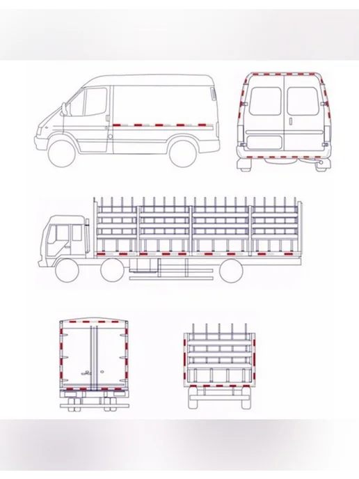 Нет бренда Светоотражающая лента для безопасности на дороге, вариант, фото 4