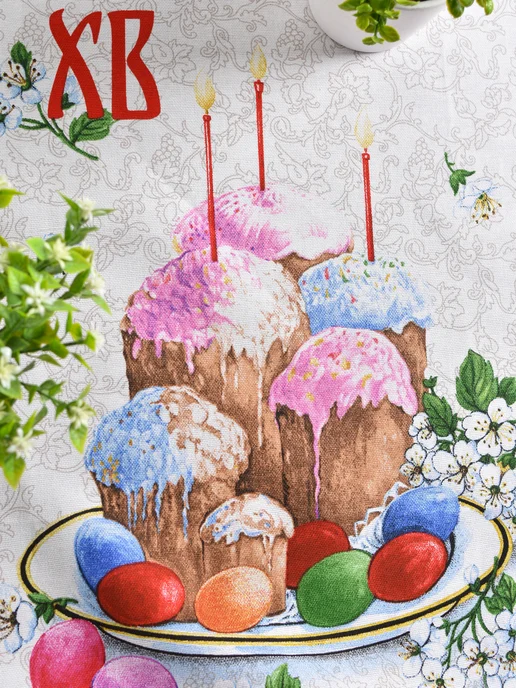 NIKITA TEREHOV TEXTILE Полотенца кухонные 47х60см 3 шт рогожка, 47x60 см, 3 шт, фото 4