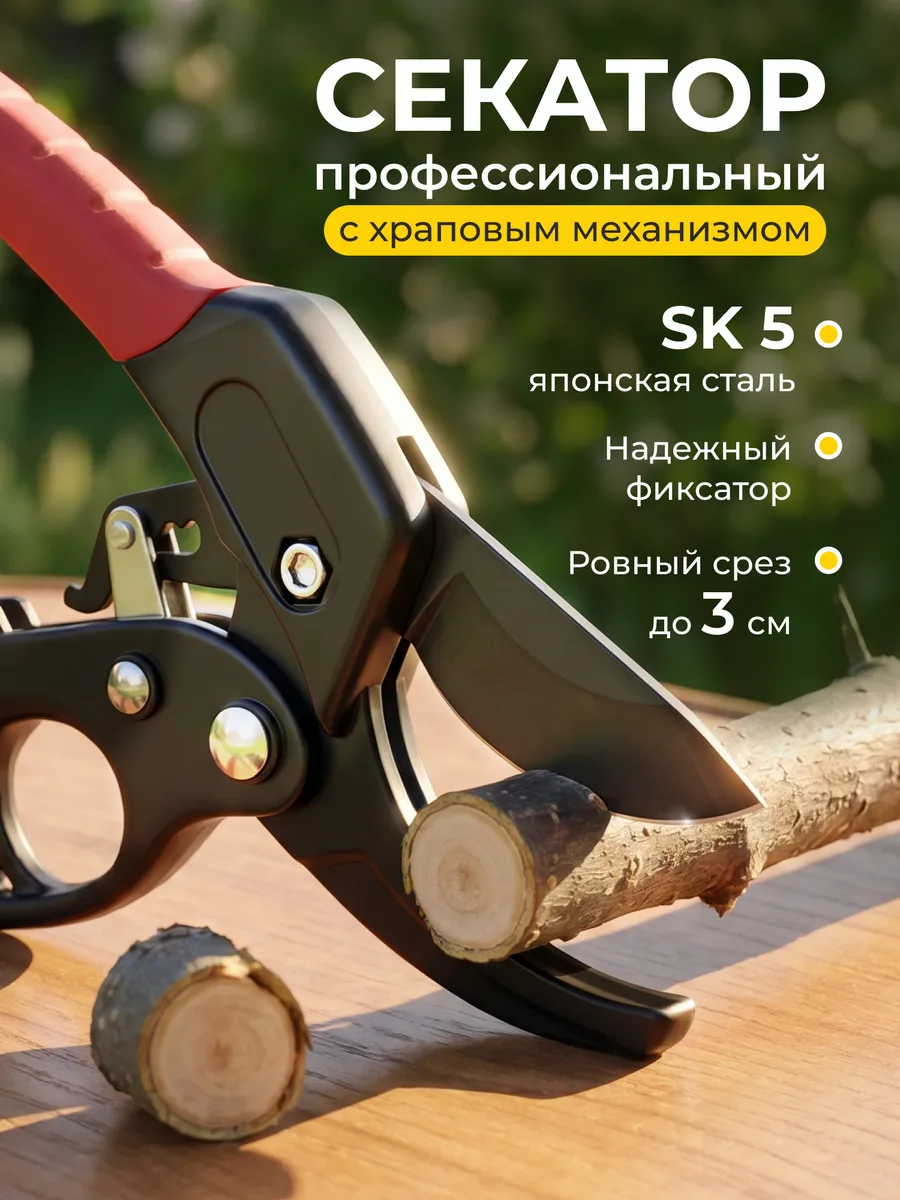 Садовый секатор ручной для кустов