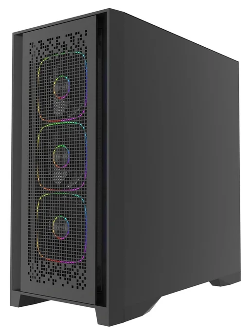Powercase Компьютерный корпус ByteFlow Pro ARGB, чёрный, черный, фото 3