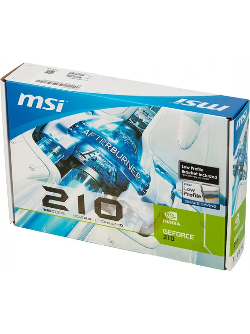 MSI Видеокарта GeForce 210 1 ГБ DDR3 64 бит (N210-1GD3 LP), черный, фото 2