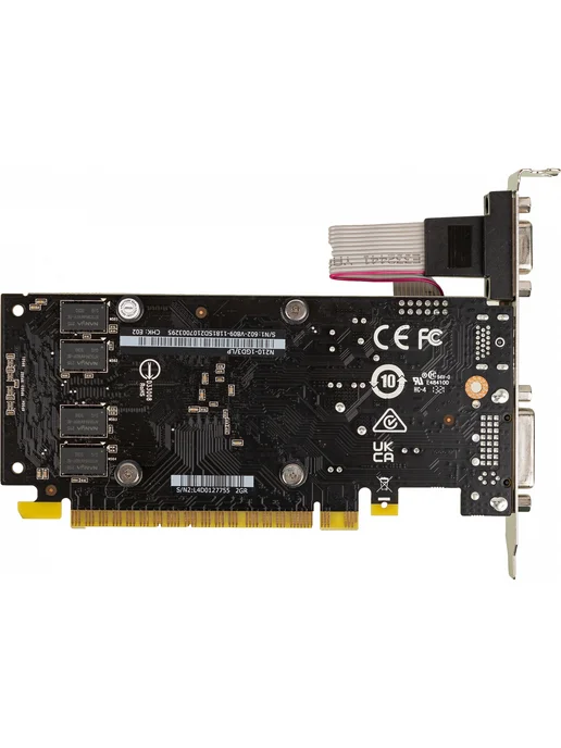 MSI Видеокарта GeForce 210 1 ГБ DDR3 64 бит (N210-1GD3 LP), черный, фото 4