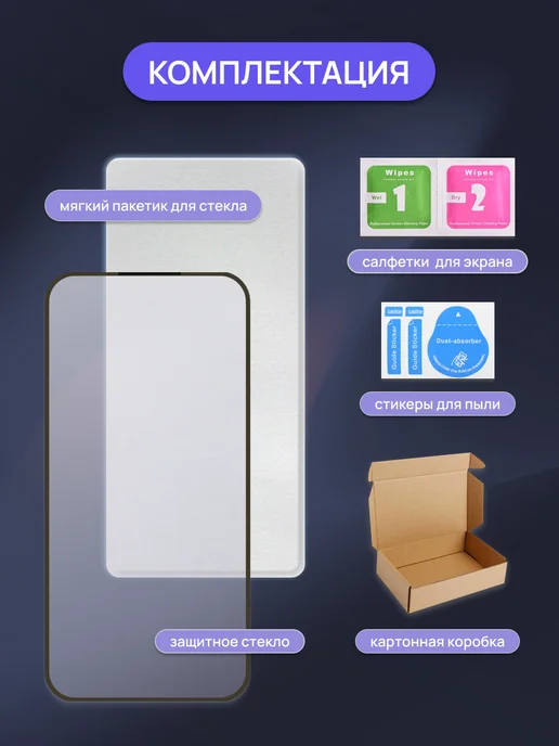 New Hope 21 Защитное стекло на Xiaomi Poco Pad M1 12.1, вариант, фото 6
