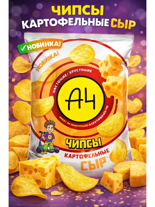 Lava lava Чипсы А4 со вкусом сыр 3 пачки по 50г, 50 г, фото 3
