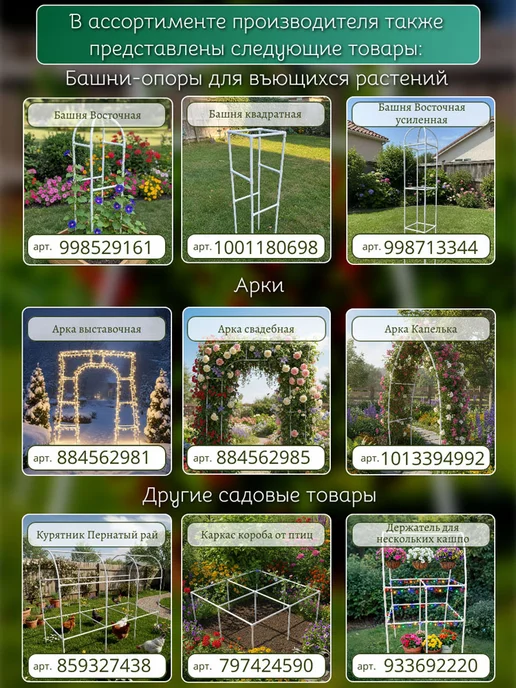 МодульСад Каркас для парника "Святогор", дуги, 2,25 метра, 2,25 м, фото 3