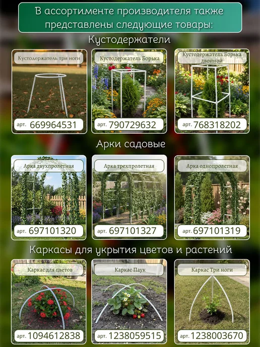 МодульСад Каркас для парника "Святогор", дуги, 2,25 метра, 4,5 м, фото 4