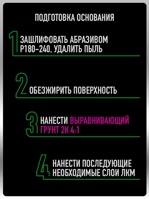 MEGAMIXnano Грунт автомобильный 2К, Белый, 800 гр, 800 г, черный, фото 5