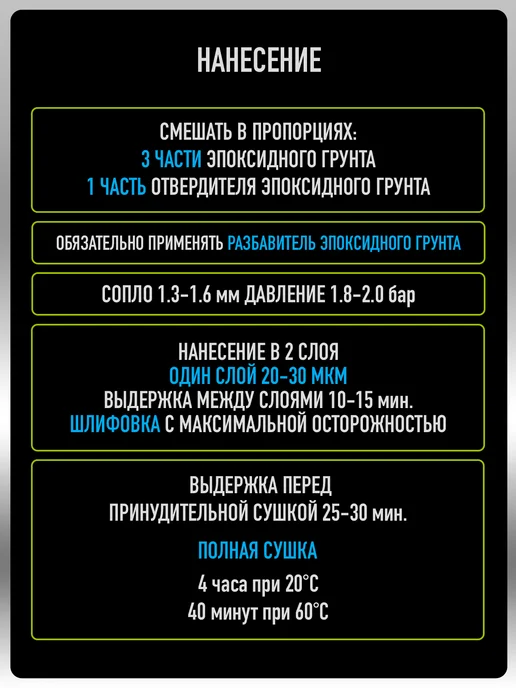 MEGAMIXnano Эпоксидный грунт 2К, Серый, Грунт+Отвердитель+Разбавитель, серый, фото 7