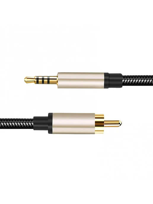 3 5мм Jack HiFi коаксиальный AUX кабель для усилителей ТВ (2, вариант, фото 2
