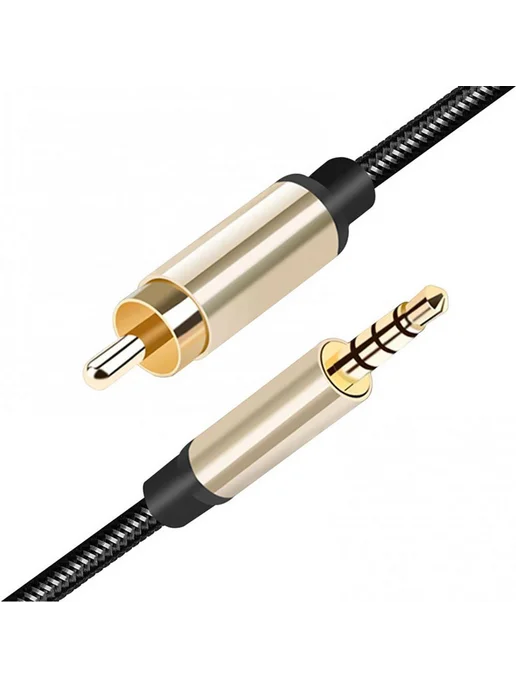 3 5мм Jack HiFi коаксиальный AUX кабель для усилителей ТВ (2, вариант, фото 3
