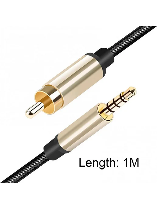 3 5мм Jack HiFi коаксиальный AUX кабель для усилителей ТВ (2, вариант, фото 6