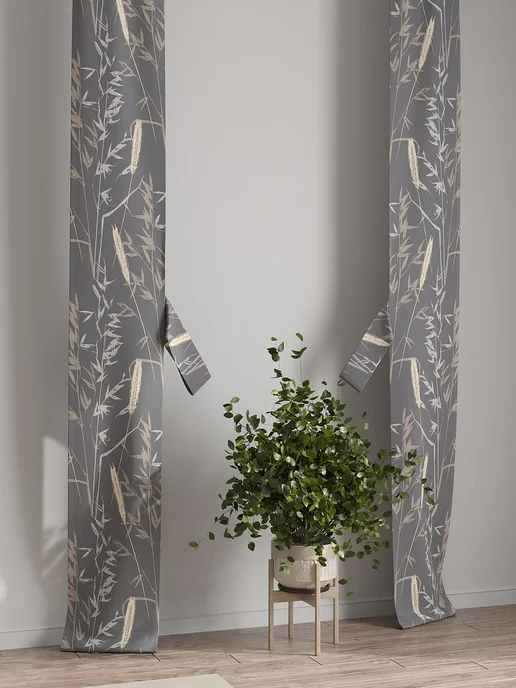 AT-HOME Молочные шторы декоративные узкие с подхватами 38х260 см 2шт, 38x260 см, 2 шт, фото 7