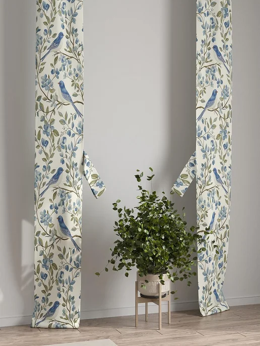 AT-HOME Шторы декоративные узкие с подхватами 38х260 см 2 штуки, 38x260 см, фото 7