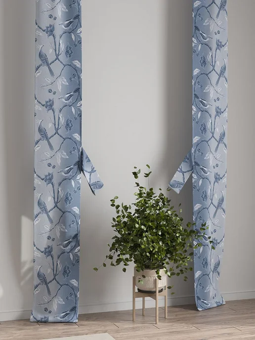 AT-HOME Шторы декоративные узкие с подхватами 38х260 см 2 штуки, 38x260 см, фото 7