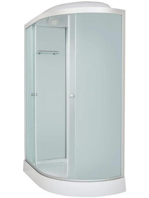 DTO Душевая кабина стандартная+гидромассаж 120х80х215см, белый, фото 2