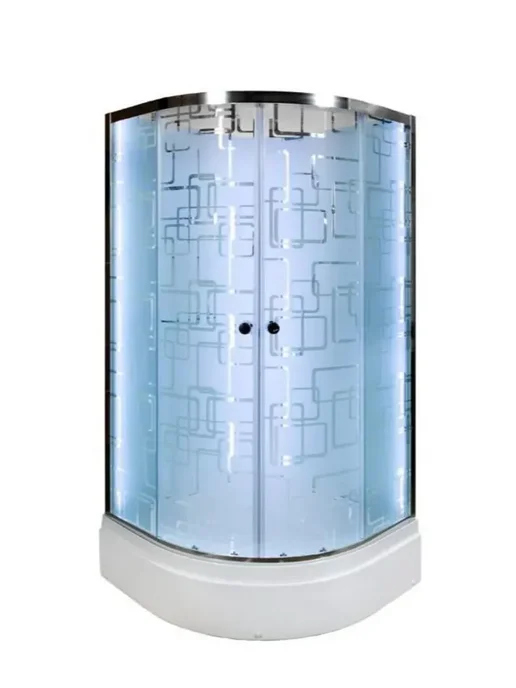 DTO Душевая кабина Без кр. с электр+гидром+LED 100x100х208см, 100x100, фото 3
