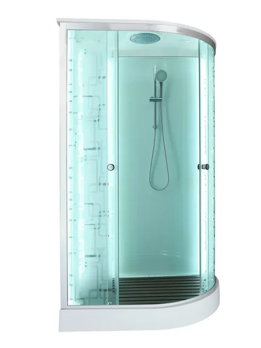 DTO Душевая кабина С электрикой, гидромас+LED 120х80х220см, белый, фото 2