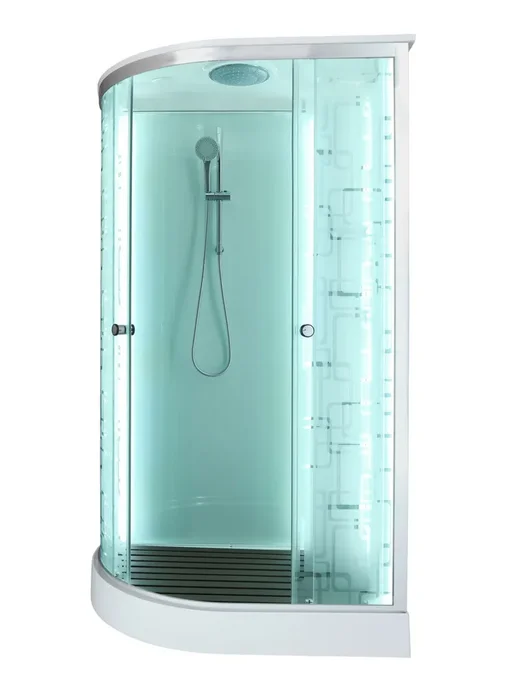 DTO Душевая кабина с электрикой+LED 120х80х220см, белый, фото 4