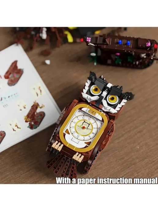LEGO Конструктор Механическая Сова с часами 1060 деталей, вариант, фото 7