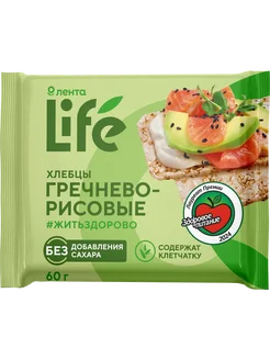 Хлебцы гречнево-рисовые ЛЕНТА LIFE воздушные, 60г